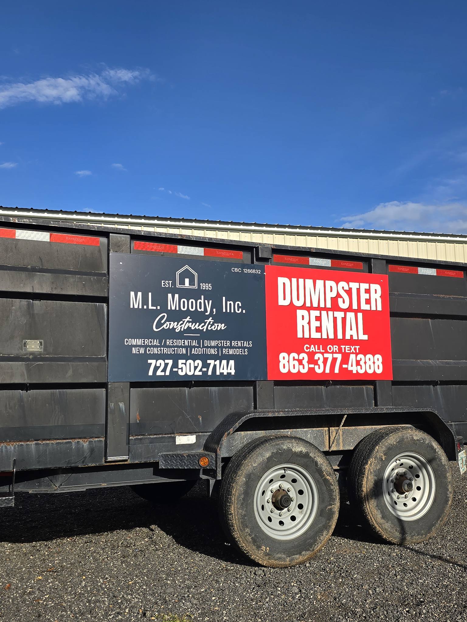 Construction and dumpster service support