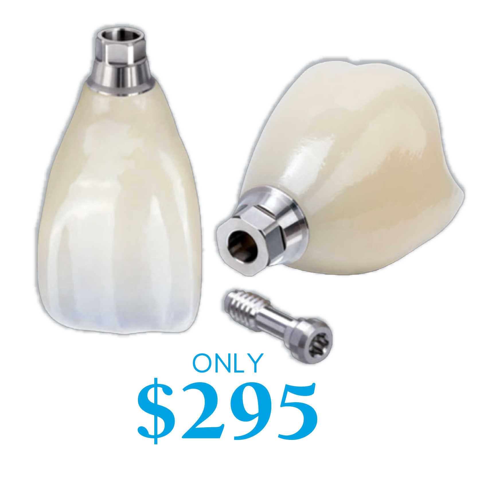 Nobel Biocare abutment with BruxZir crown